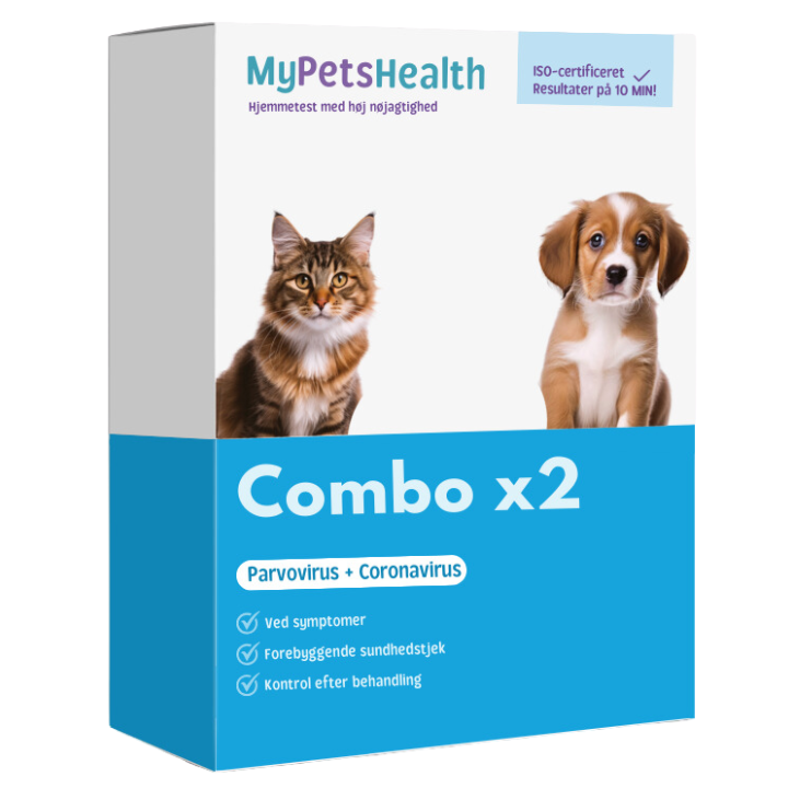 Combo 2 tests for Parvo, og Corona virus