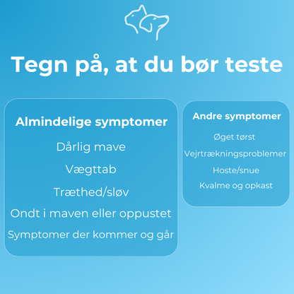 Combo 3 tests for Giardia, Parvo, og Corona virus